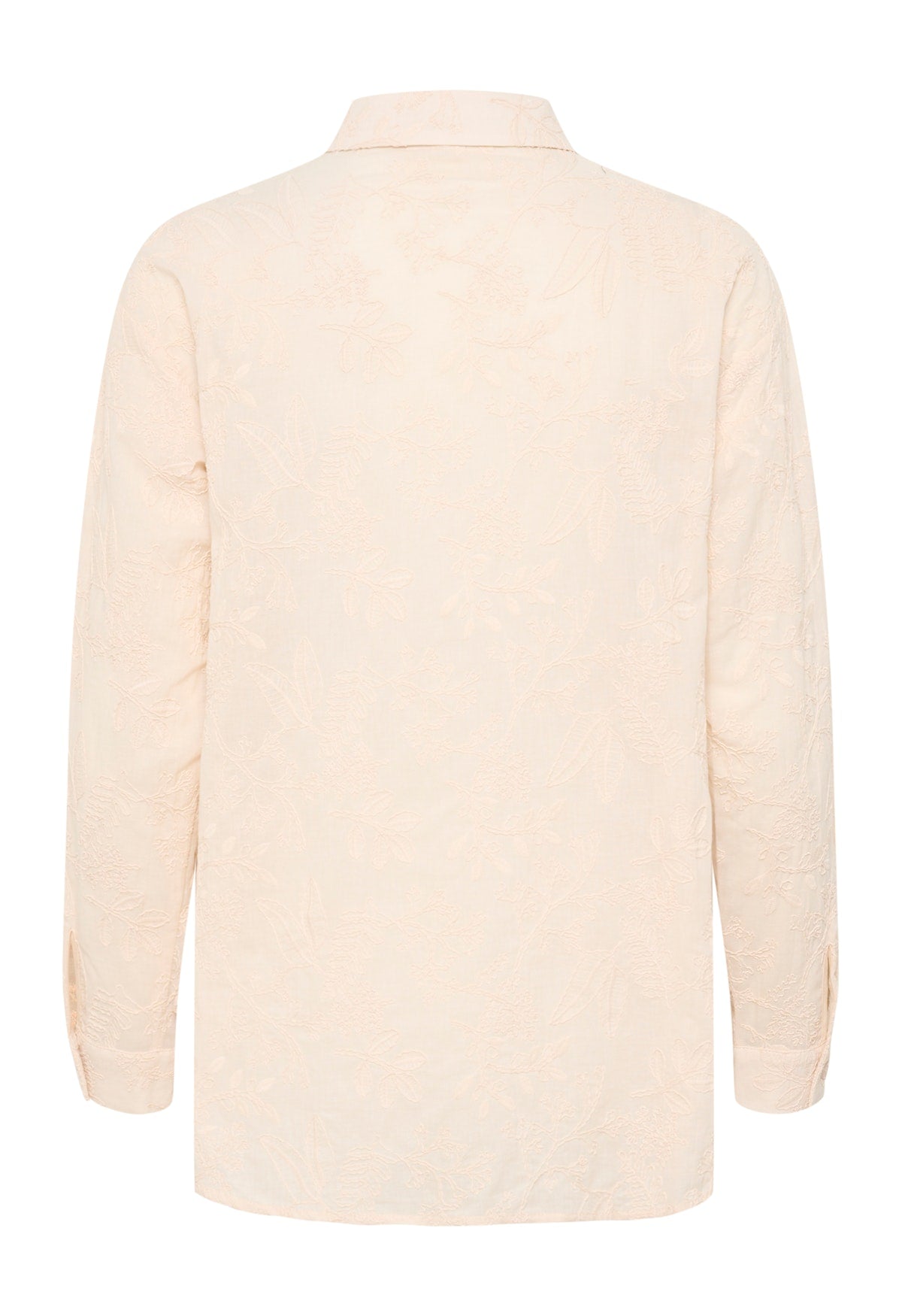 Cream Blouse zandkleur beige met borduursel model CRluna shirt ancient Scroll
