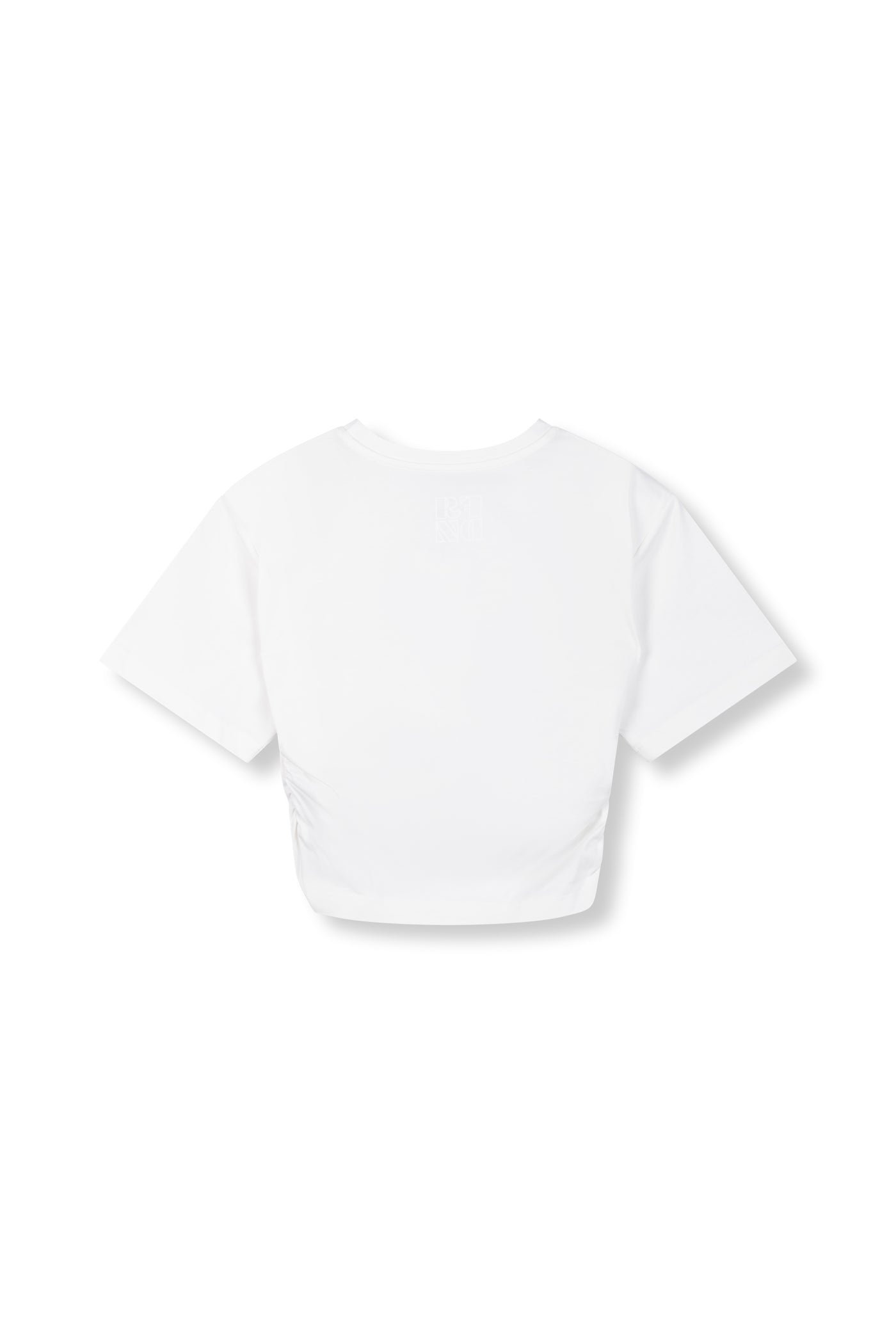 Refined Department T-shirt wit beetje cropped getailleerde fit model Ellis white