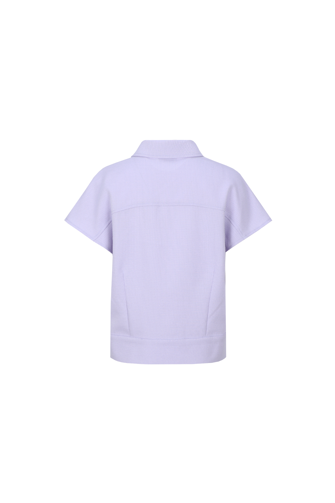 Fluresk gilet lila met structuur in stof model Lisandra Orchid purple