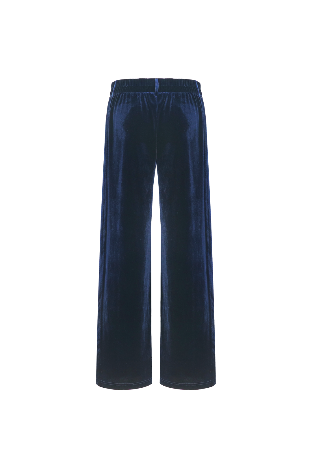 Fluresk pantalon donker blauw velvet stof model Carolie pants midnight blue