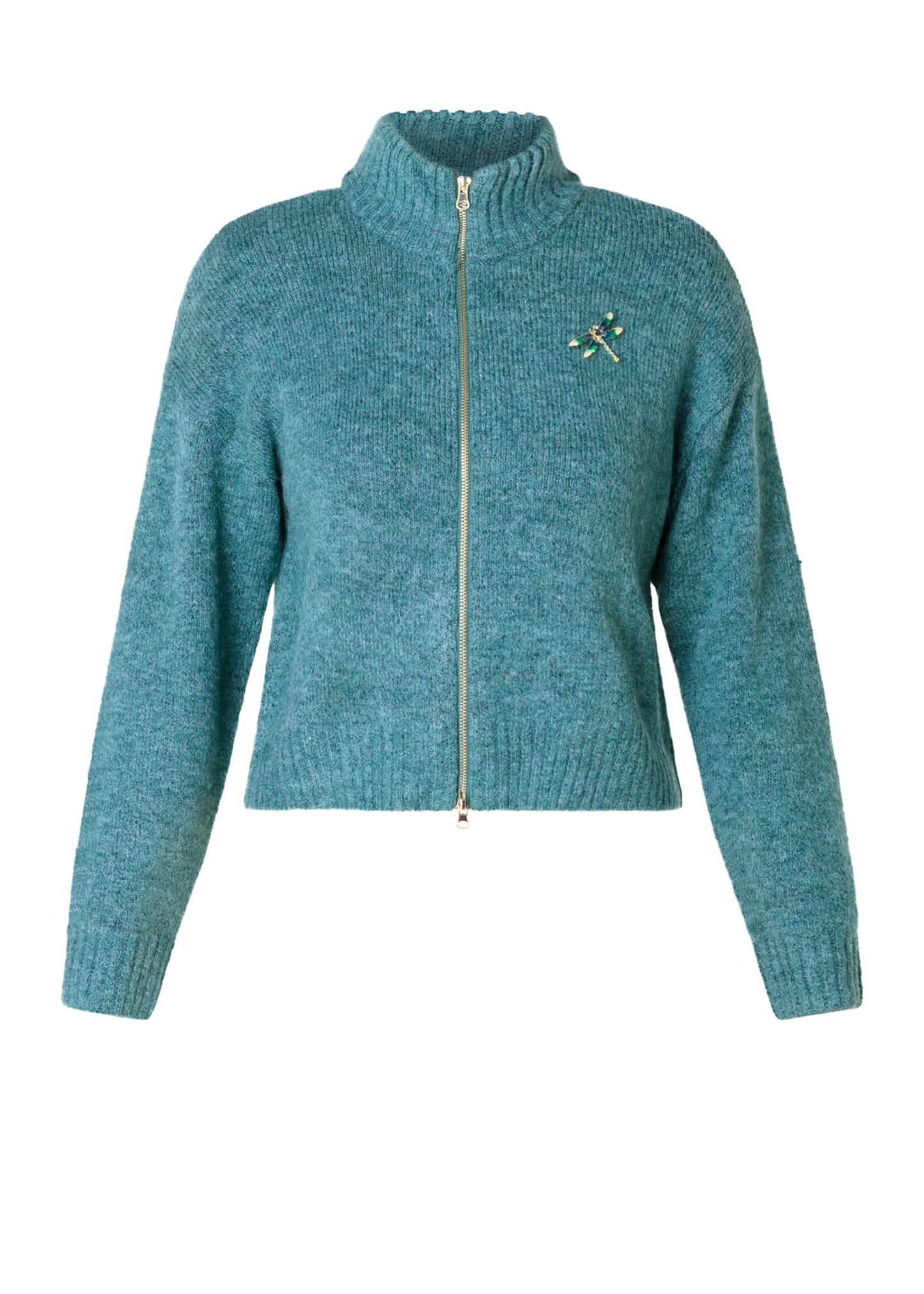 Yest Curve (Yesta) vest groen blauwe kleur model Haniya A006021 Dark mint