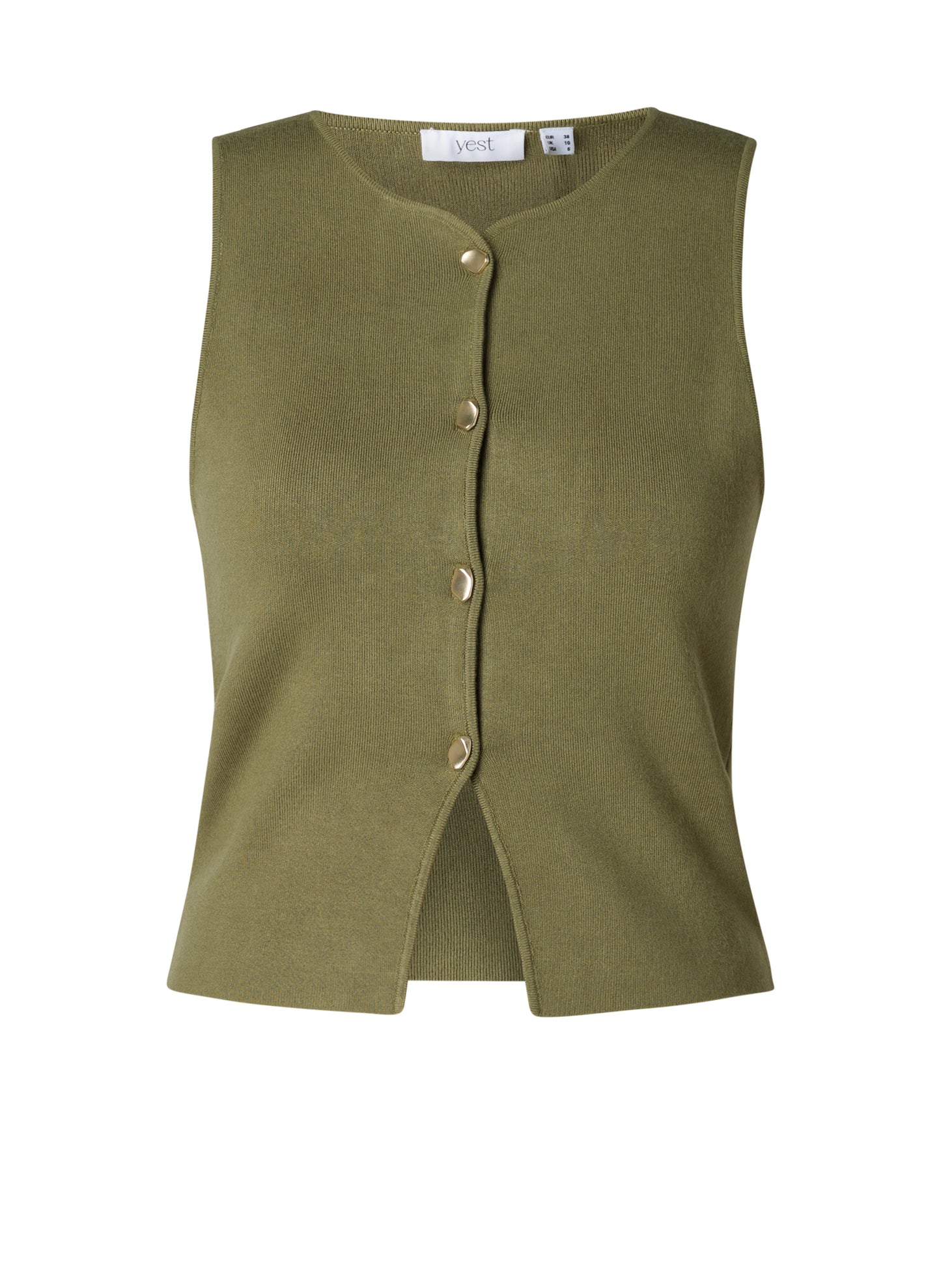 Yest gilet spencer groen model Ianka olive 6103