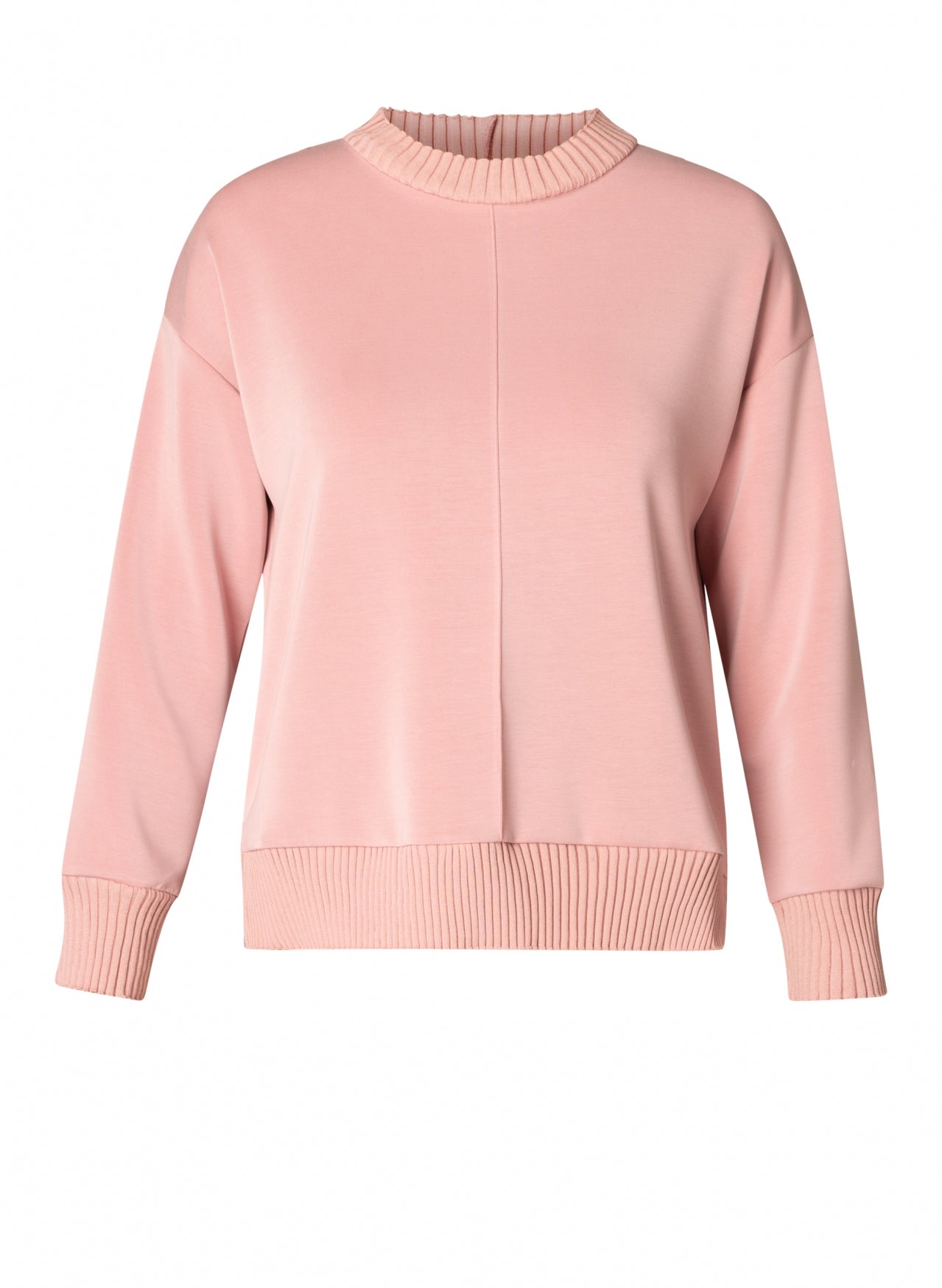 Yest roze sweater model Nele essential dark rose