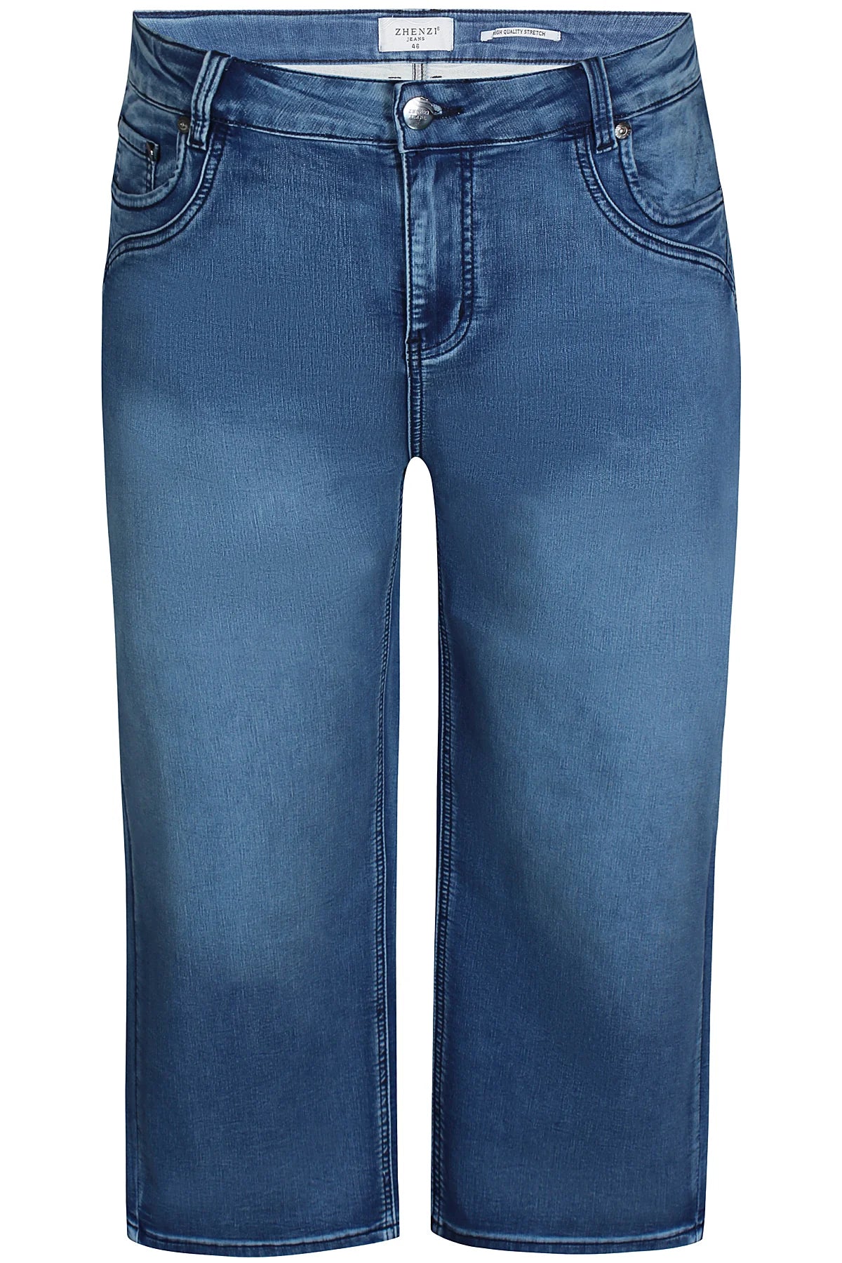 Zhenzi jeans driekwart lengte blauw model Salsa fit pants blue 201317