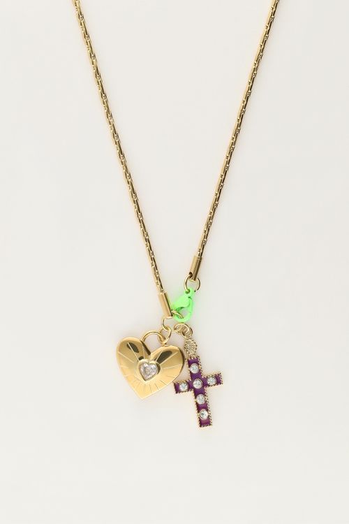 My Jewellery Candy ketting met bedels en groen slotje