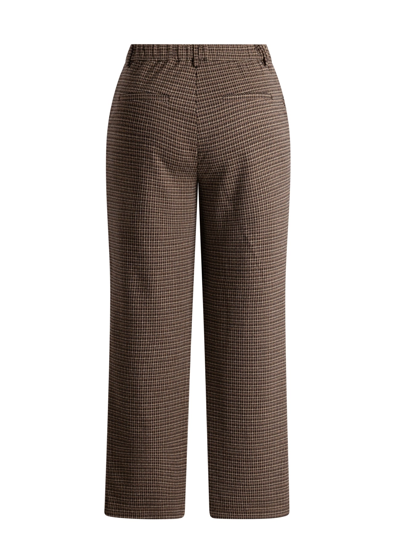 Yest broek bruine ruit model Belinda Essential Mocca Brown