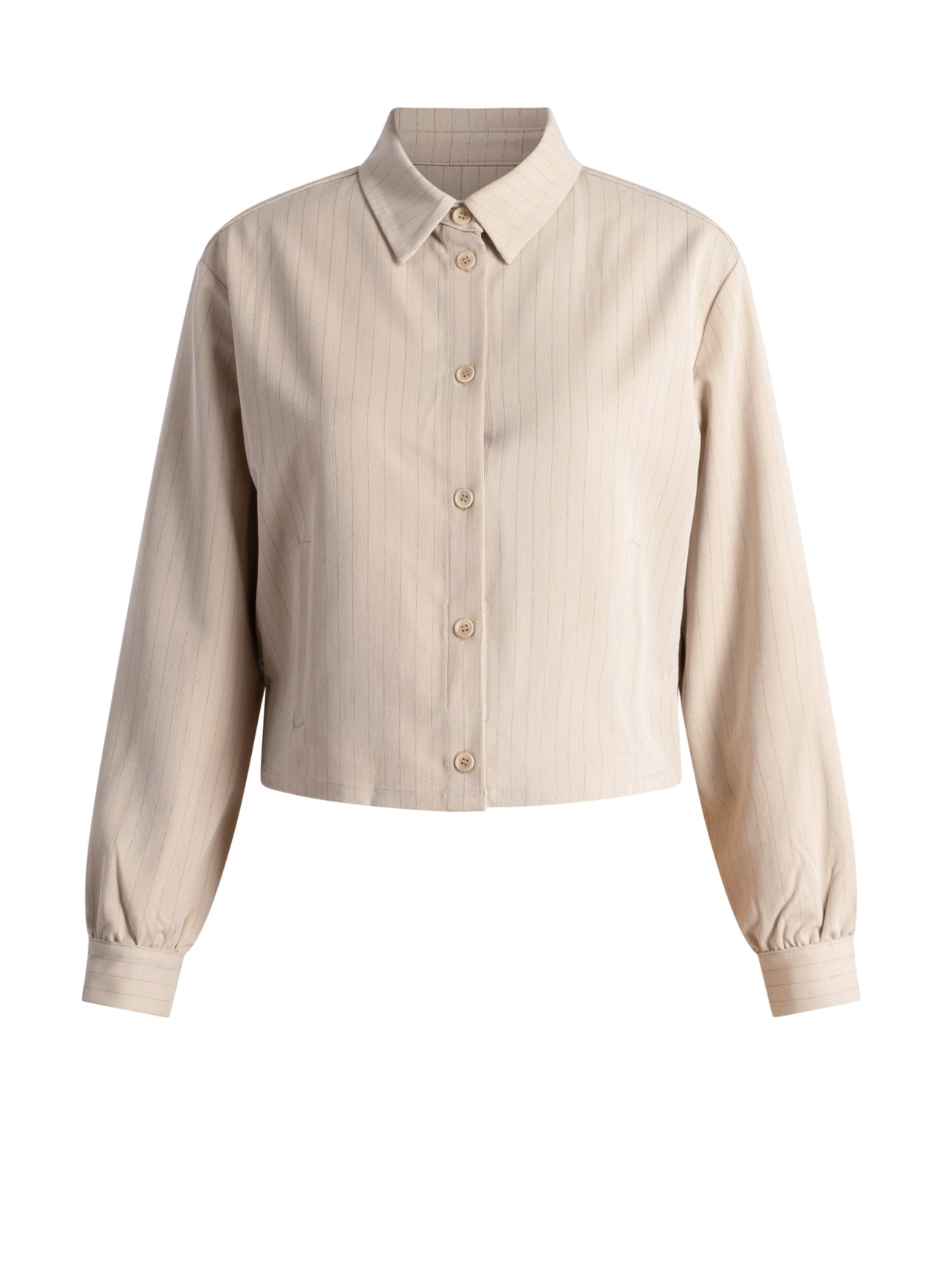 Yest blouse jasje offwhite met glitter krijtstreep model Soraya Soft Sand 6442