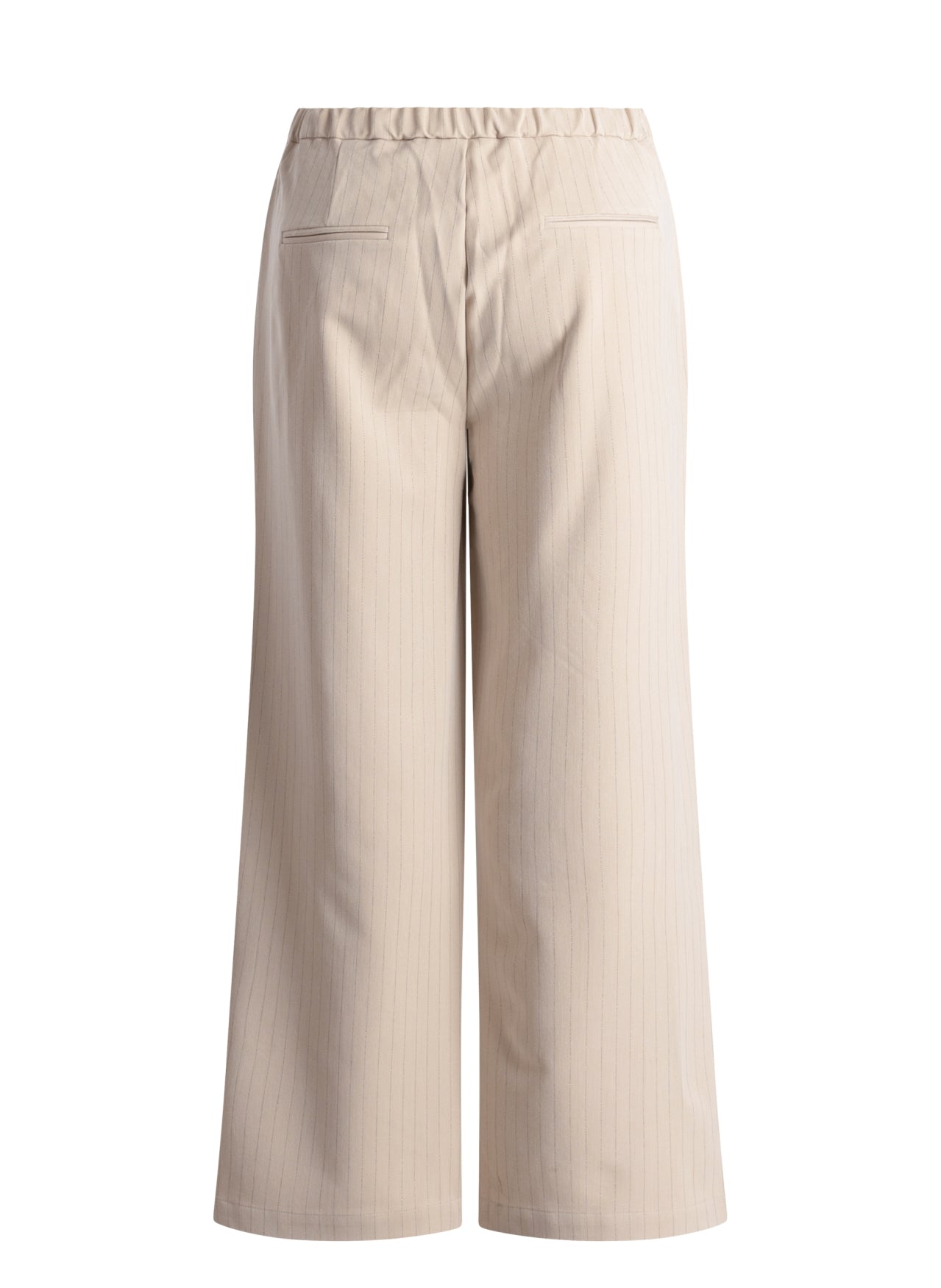 Yest broek off white zand met lurex pinstripe model Sandra soft sand 6443