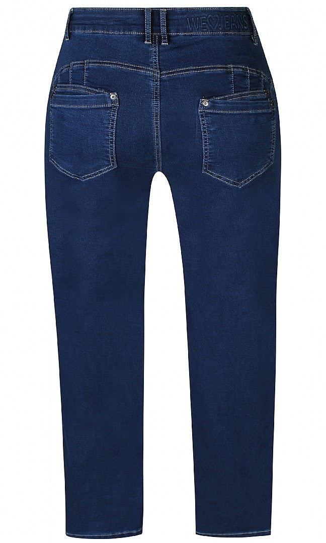 Zhenzi jeans met knopen blauw model curve