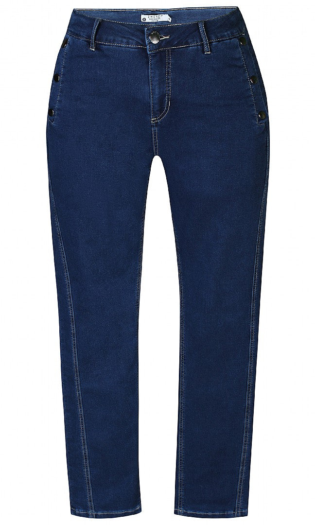 Zhenzi jeans met knopen blauw model curve