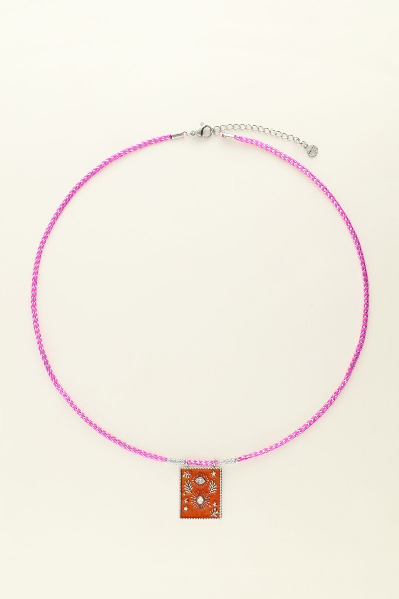 My Jewellery ketting Mystic ketting met oranje bedel