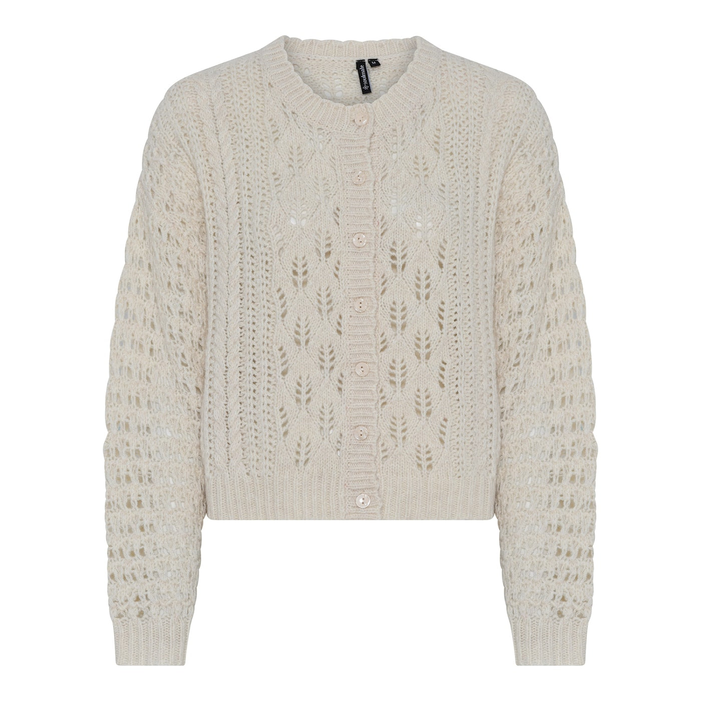 Soulmate vest zandkleur offwhite model Mollie 10101