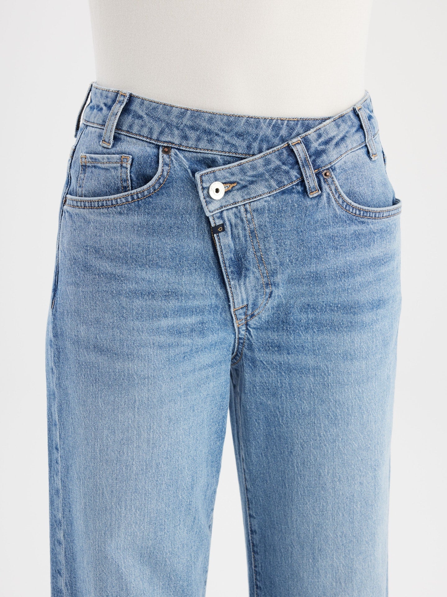 COJ jeans Cora medium blue lengte 2 straigth fit Mid Waist
