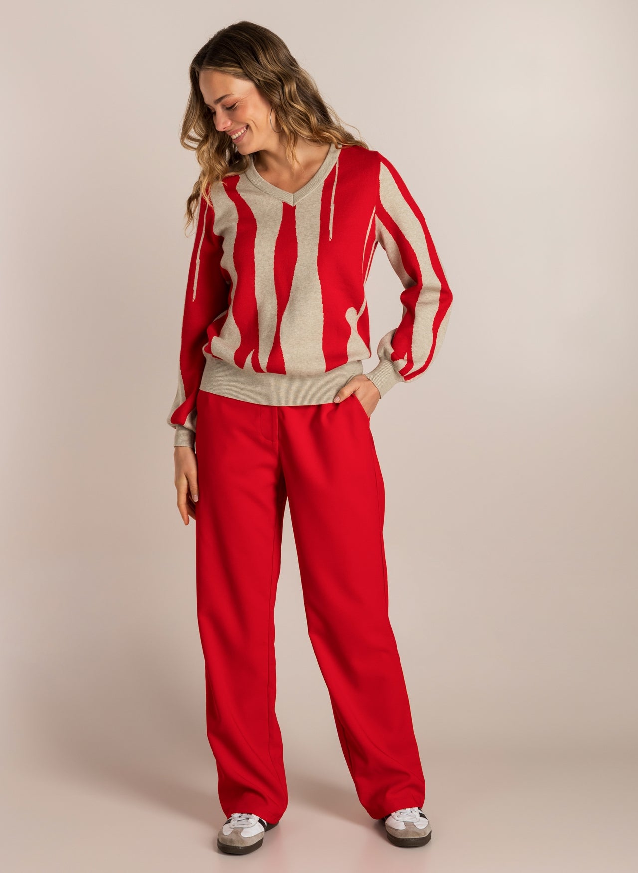 Ivy Beau pantalon rood model Sally red