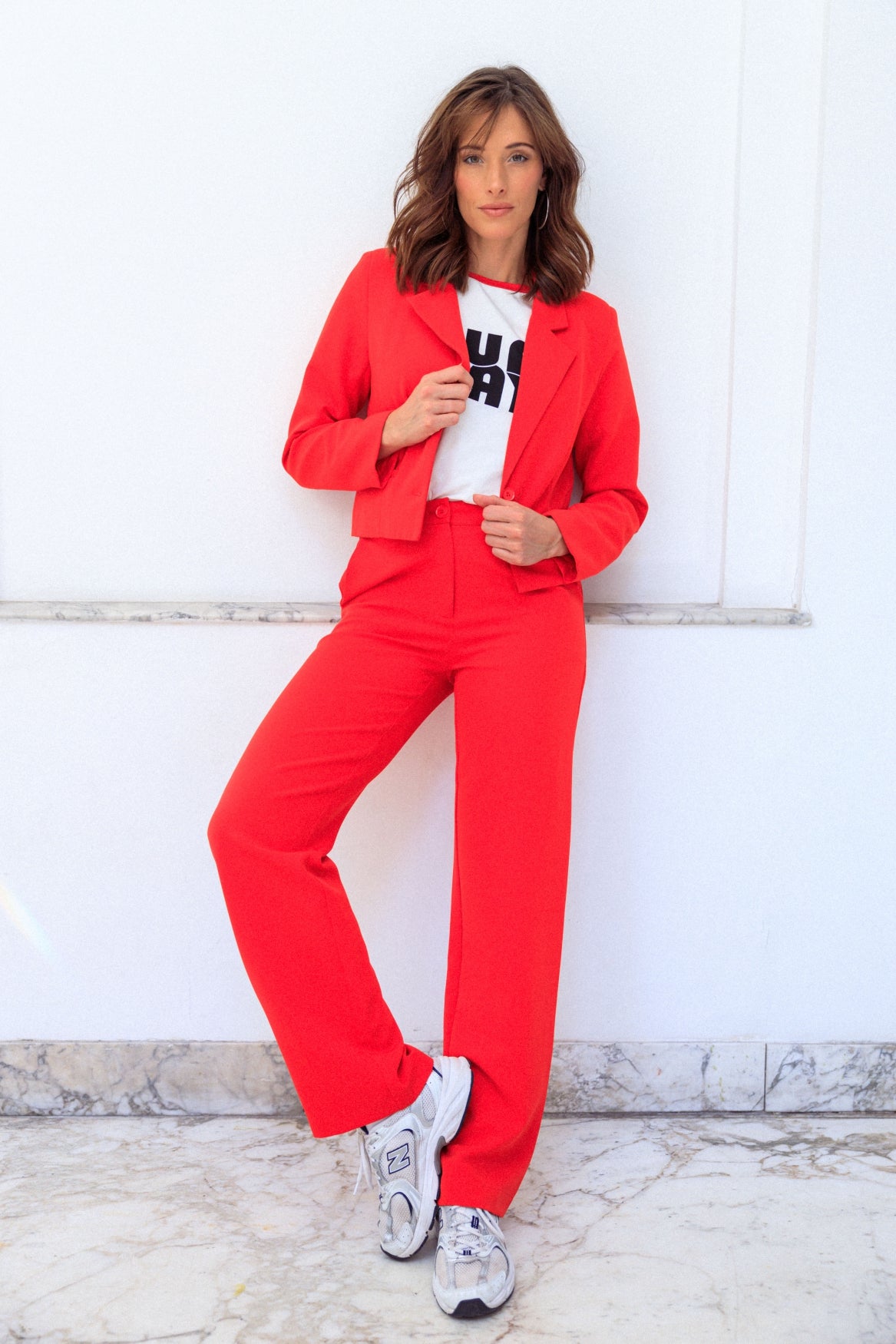 Ivy Beau pantalon rood model Sally red 