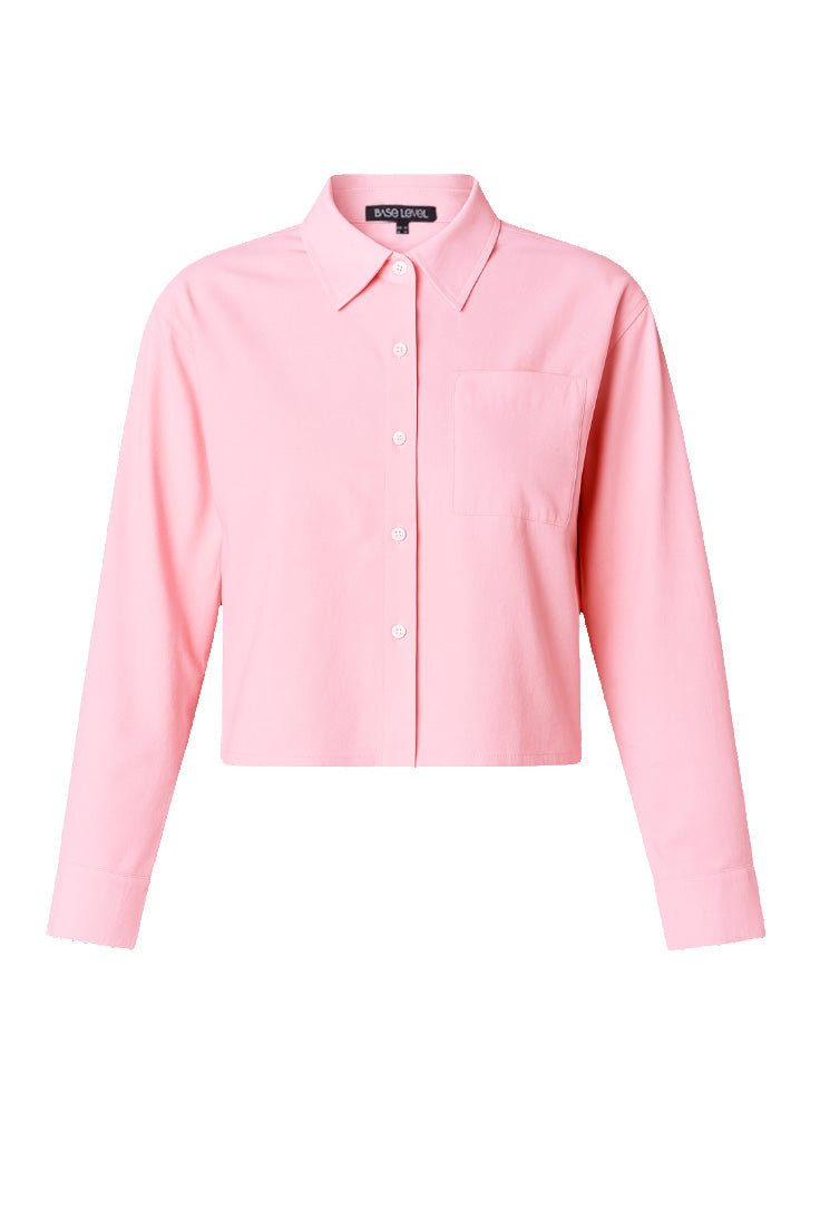 Base level yest licht roze blouse Bea Soft Pink