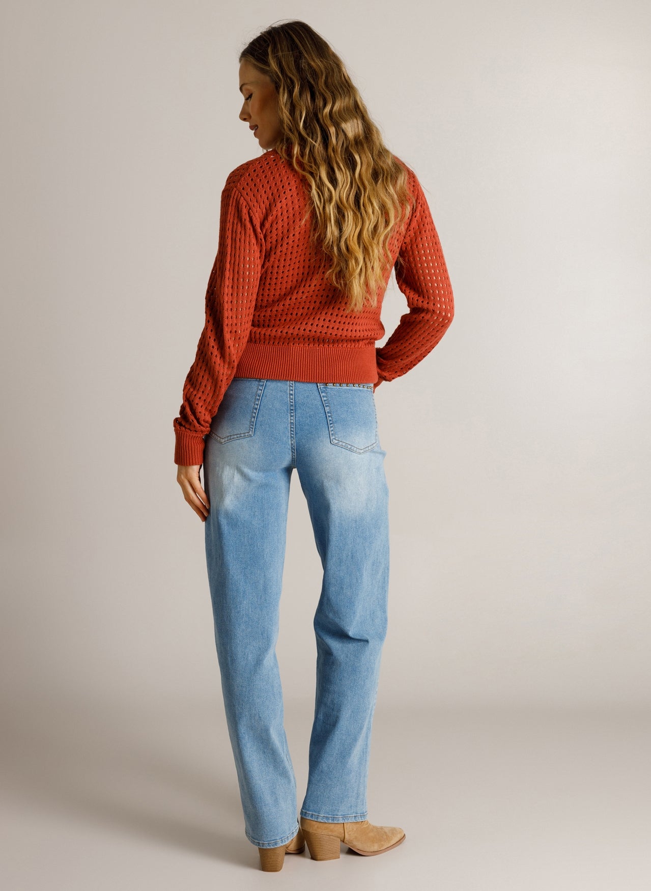 Ivy Beau vest roest rood model Danice barn red 