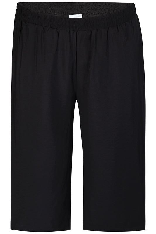 Zhenzi broek zwart cropped wijd model mari 841
