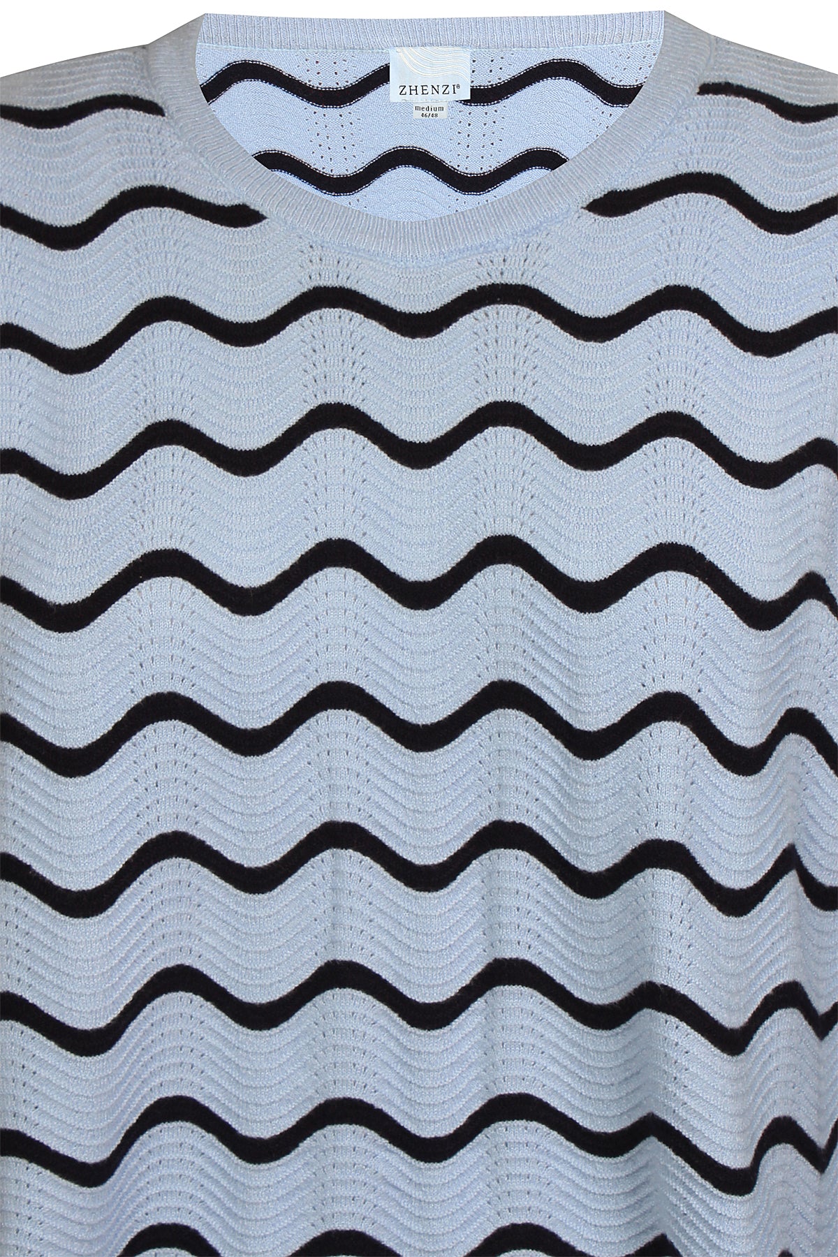 Zhenzi trui blauw gestreept model Elga 1166 pullover
