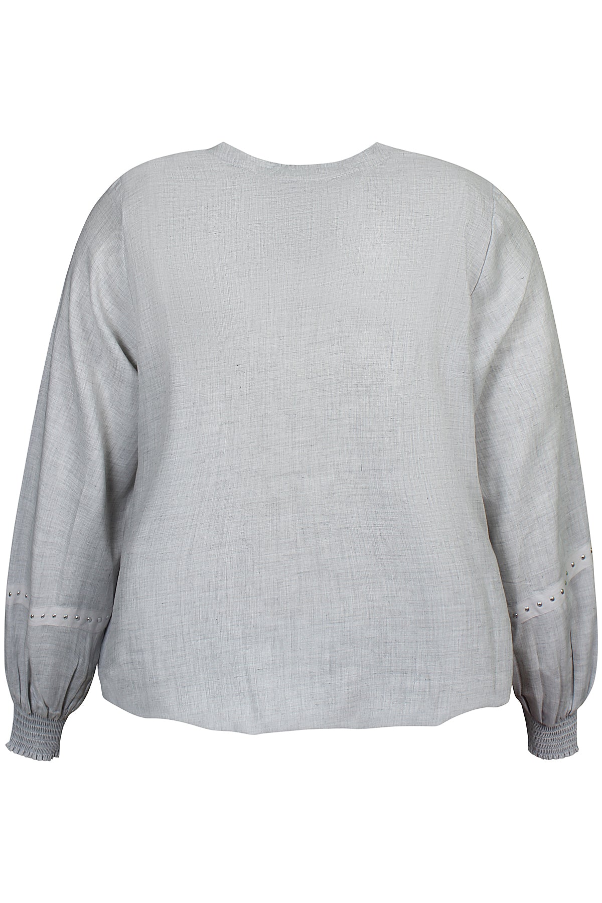 Zhenzi blouse licht grijs met studs detail 201199