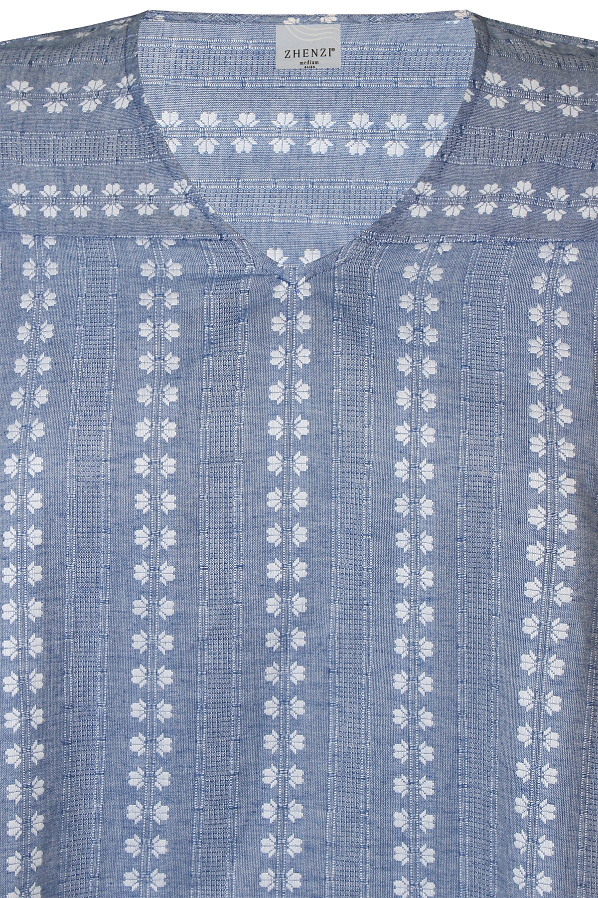 Zhenzi blouse blauw met witte print model Haley 201321