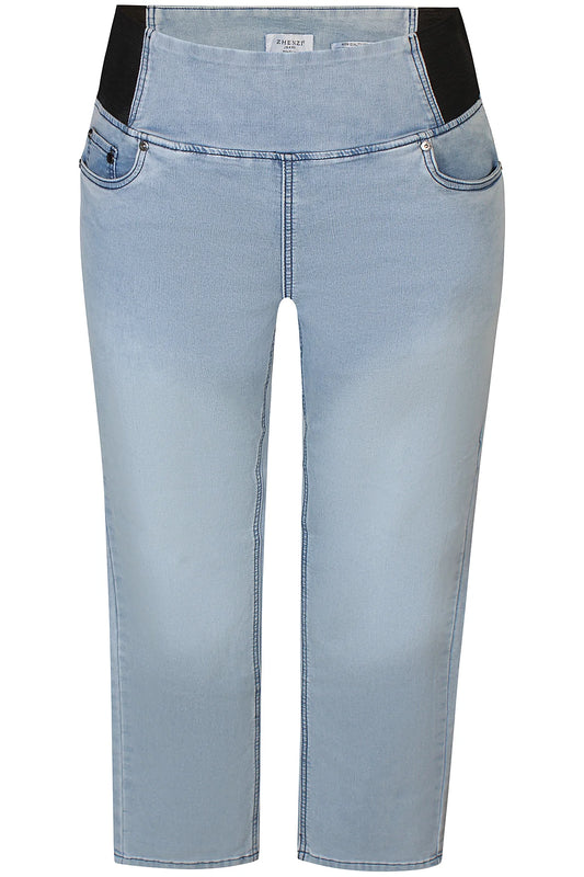 Zhenzi jeans licht blauw slim fit model Grove 201414 pants