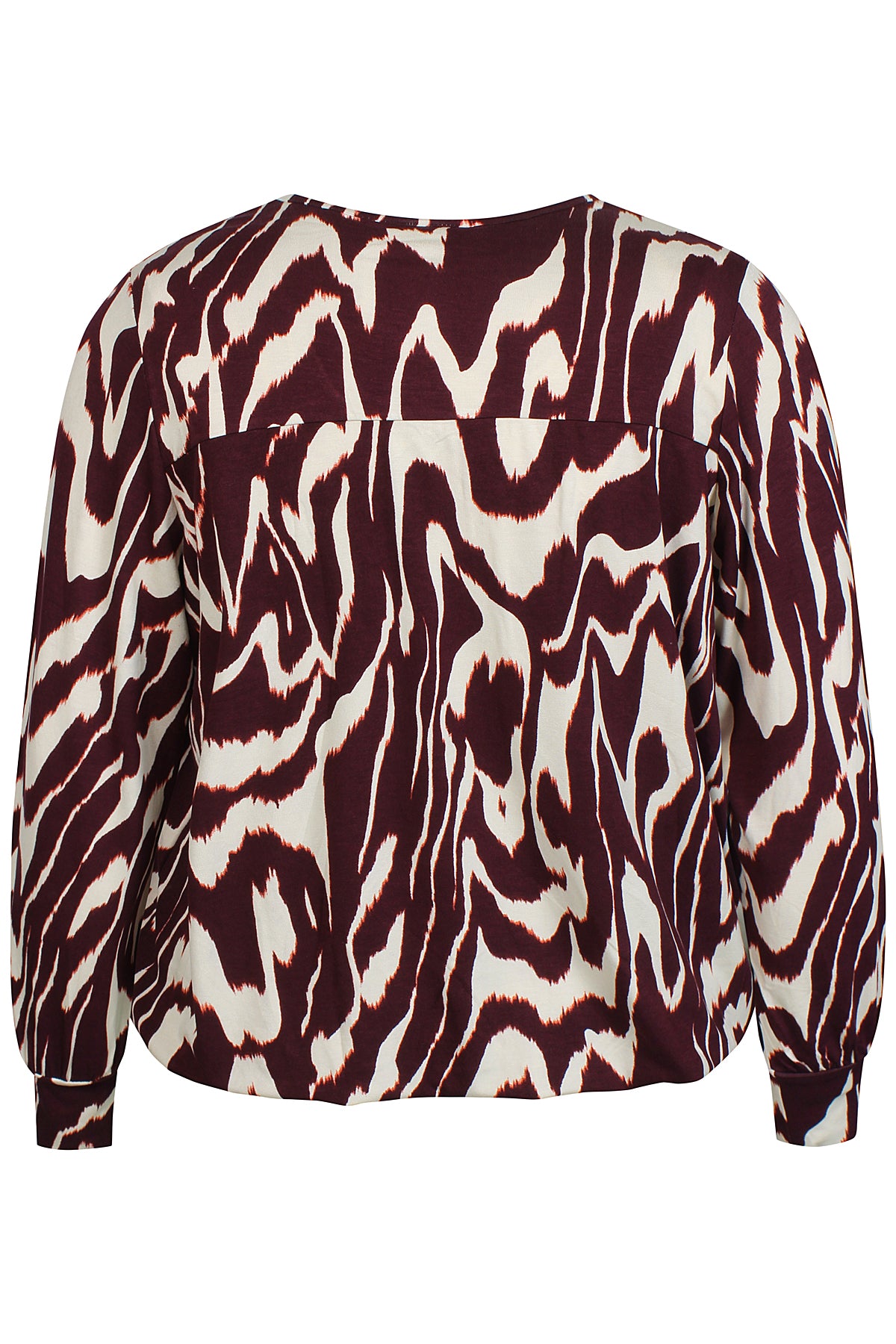 Zhenzi blouse bordeaux print met offwhite Karol 1436 