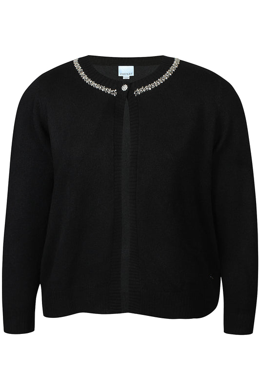 Zhenzi vest zwart met strass model Elga black