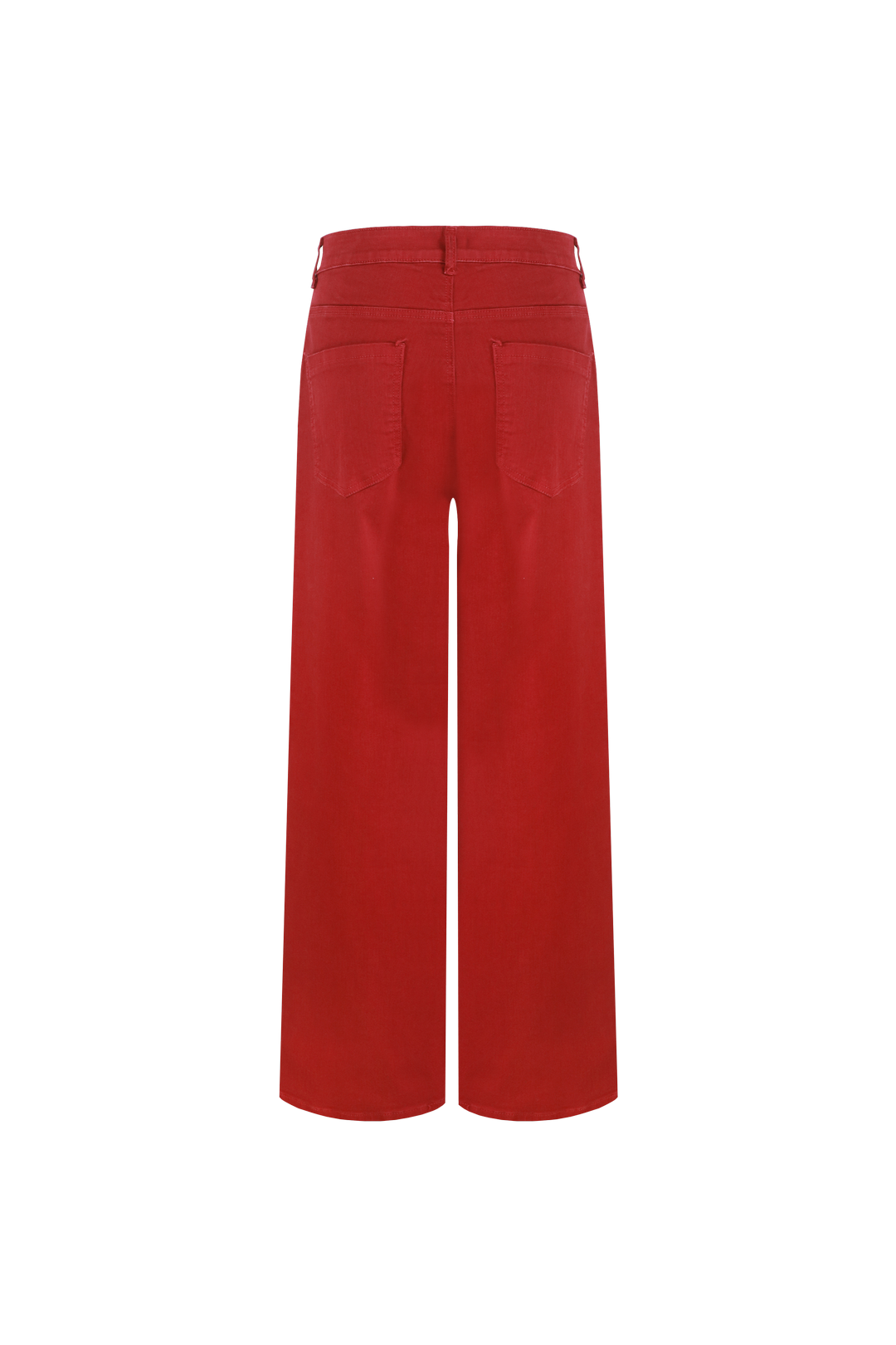 Fluresk jeans rood wide fit model Verina rhubarb