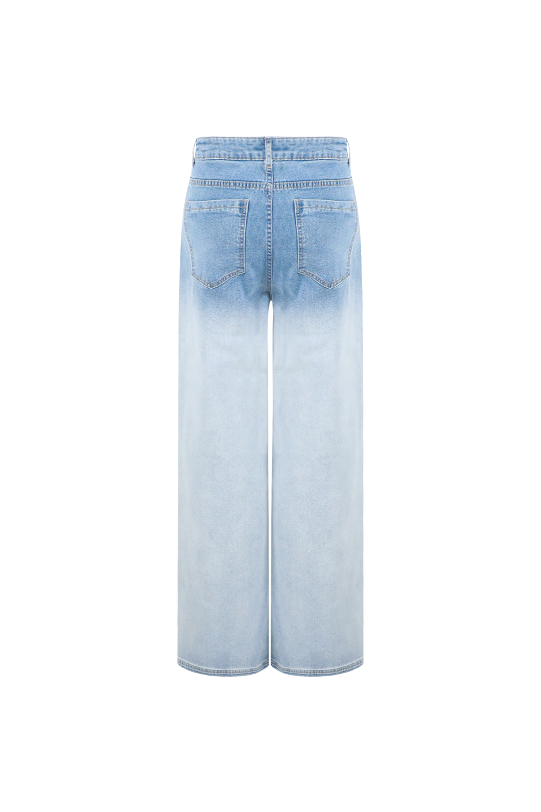 Fluresk jeans blauw model adalaine pants dip dye