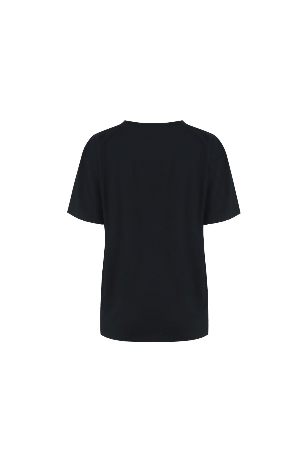 Fluresk T-shirt zwart met blauw groene opdruk model Miralda black