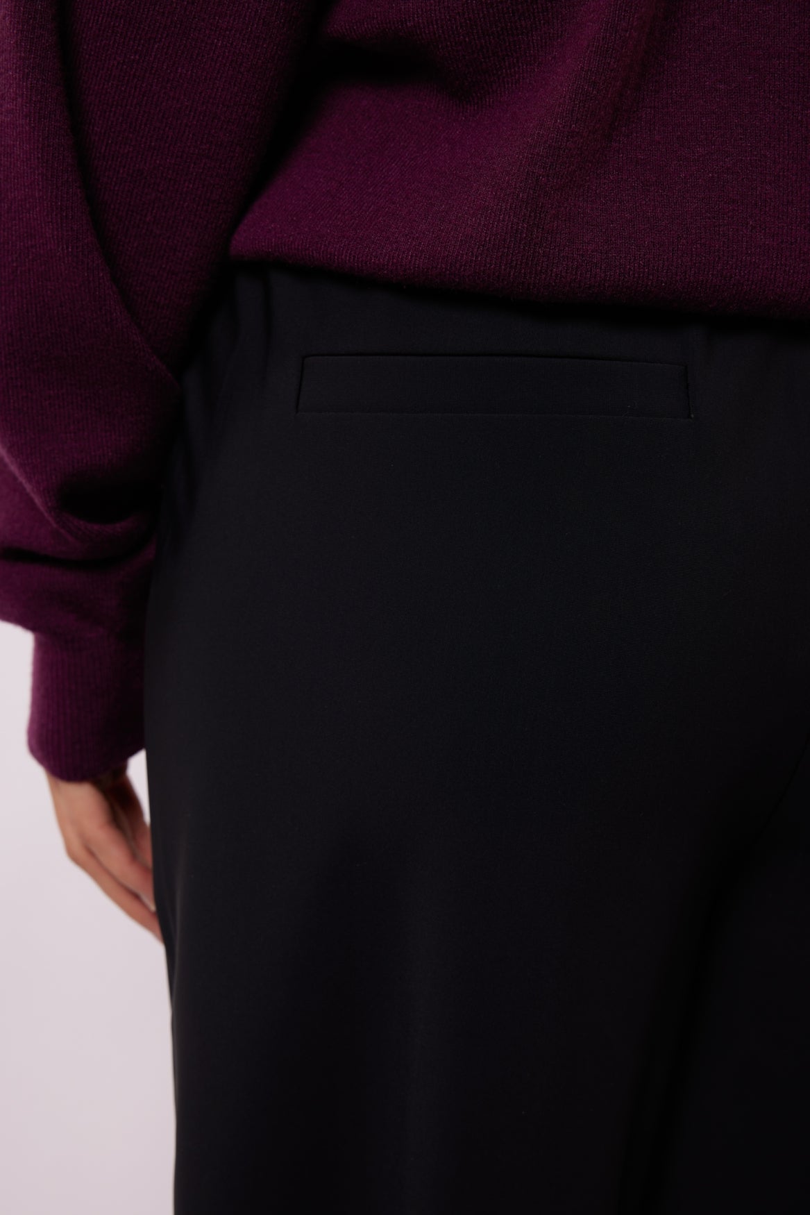 Fluresk pantalon zwart travel stof model Samara black pants