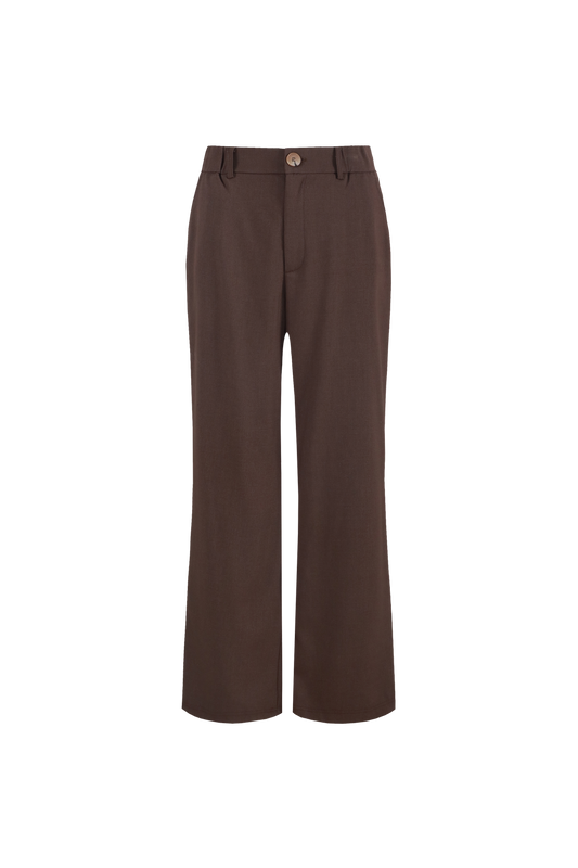 Fluresk broek bruin model Anthea pantalon mocha brow