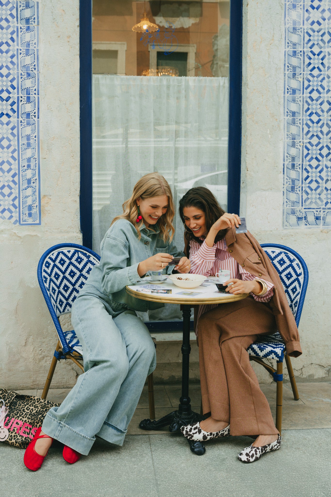 Fluresk blazer jasje gemeleerd camel met roze model Arlene jacket tawney