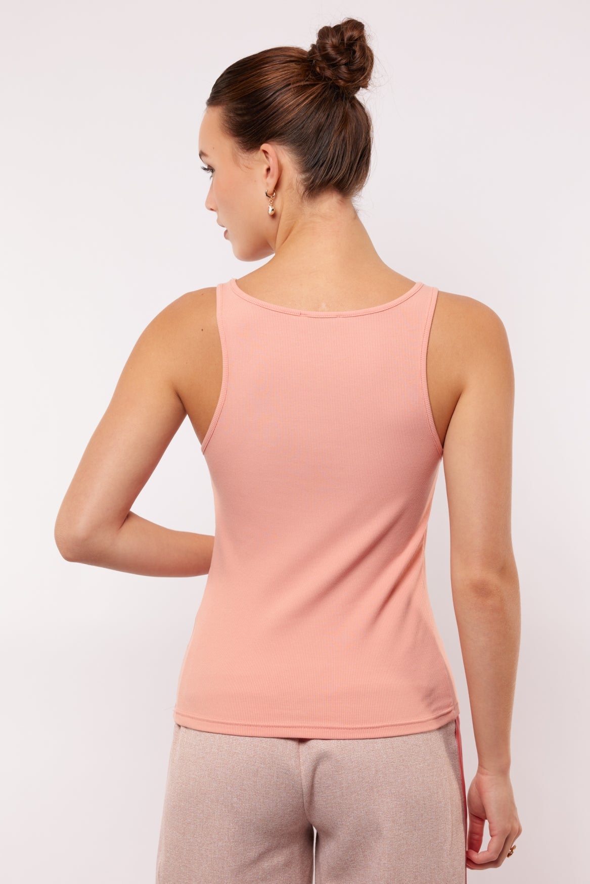 Fluresk top peach oranje daya tanktop pastel 26VZF08