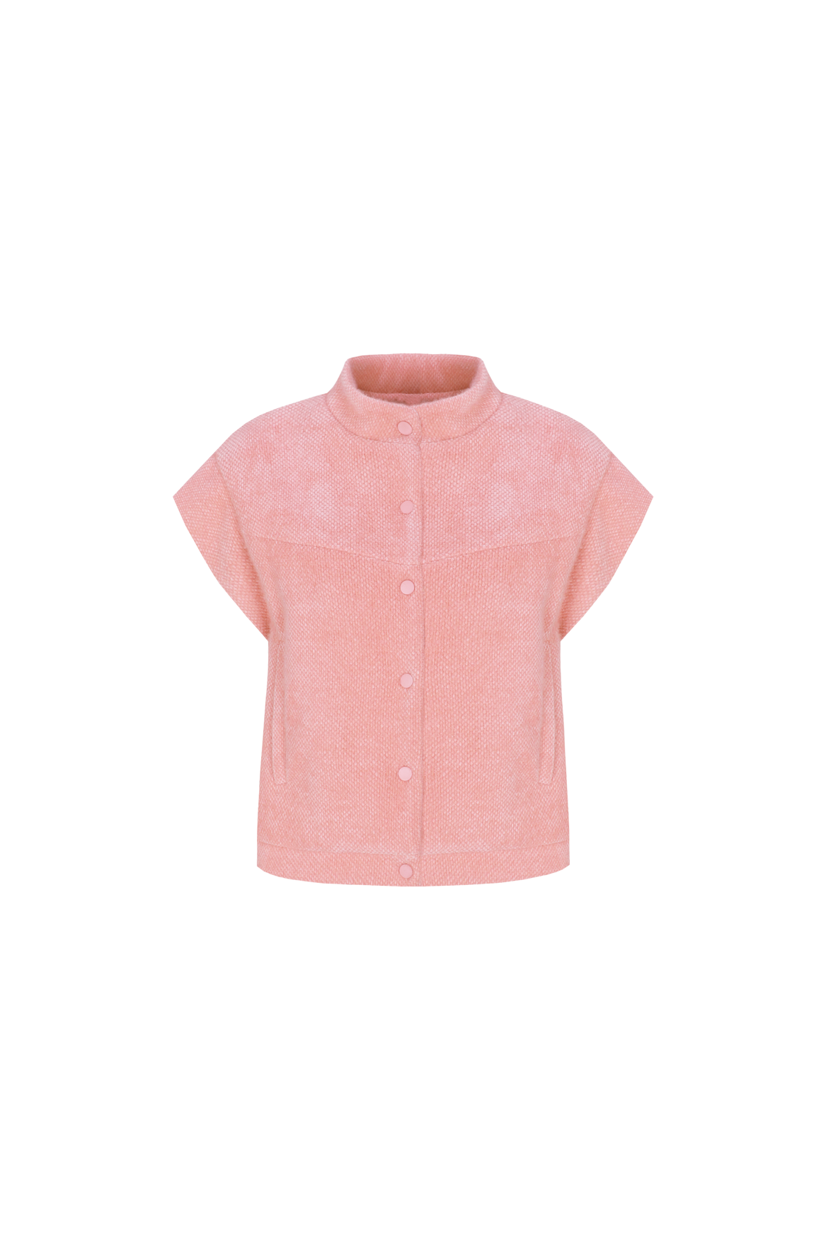 Fluresk gilet oranje peach model Es 26VZF22 pastel