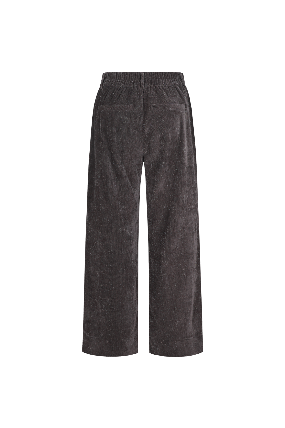 Fluresk broek grijs bruin velvet met sparkle model Benice pants muted gray