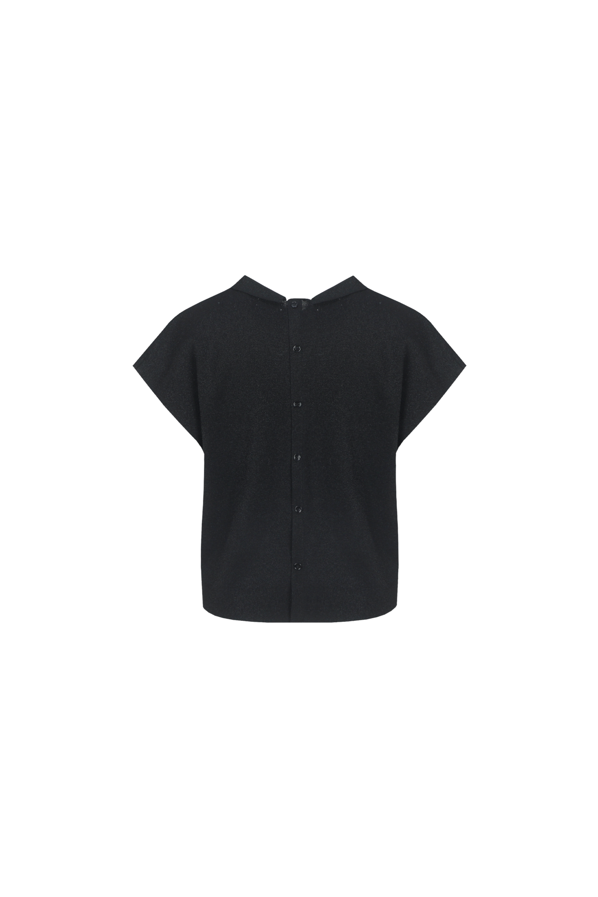Fluresk spencer zwart met glitter Emi knit top black