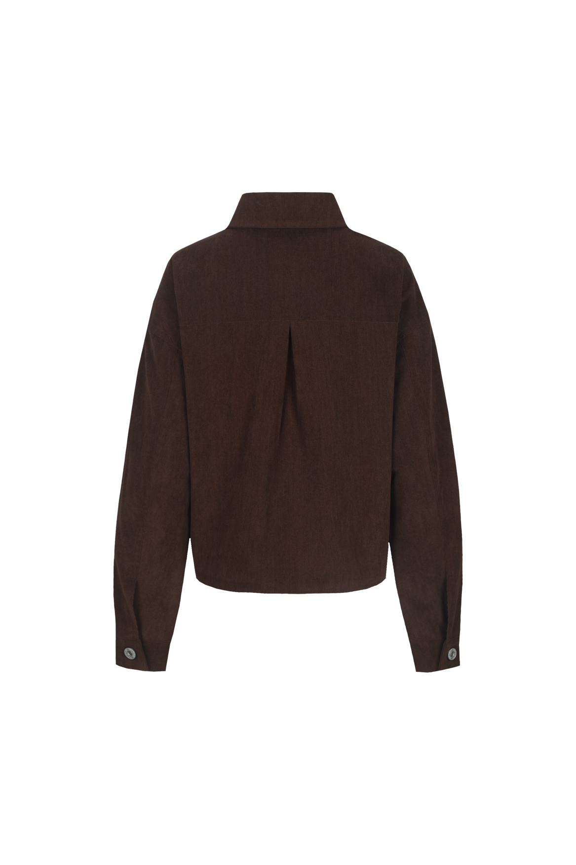 Fluresk bruine rib blouse jasje model Solene blouse dark chocolate