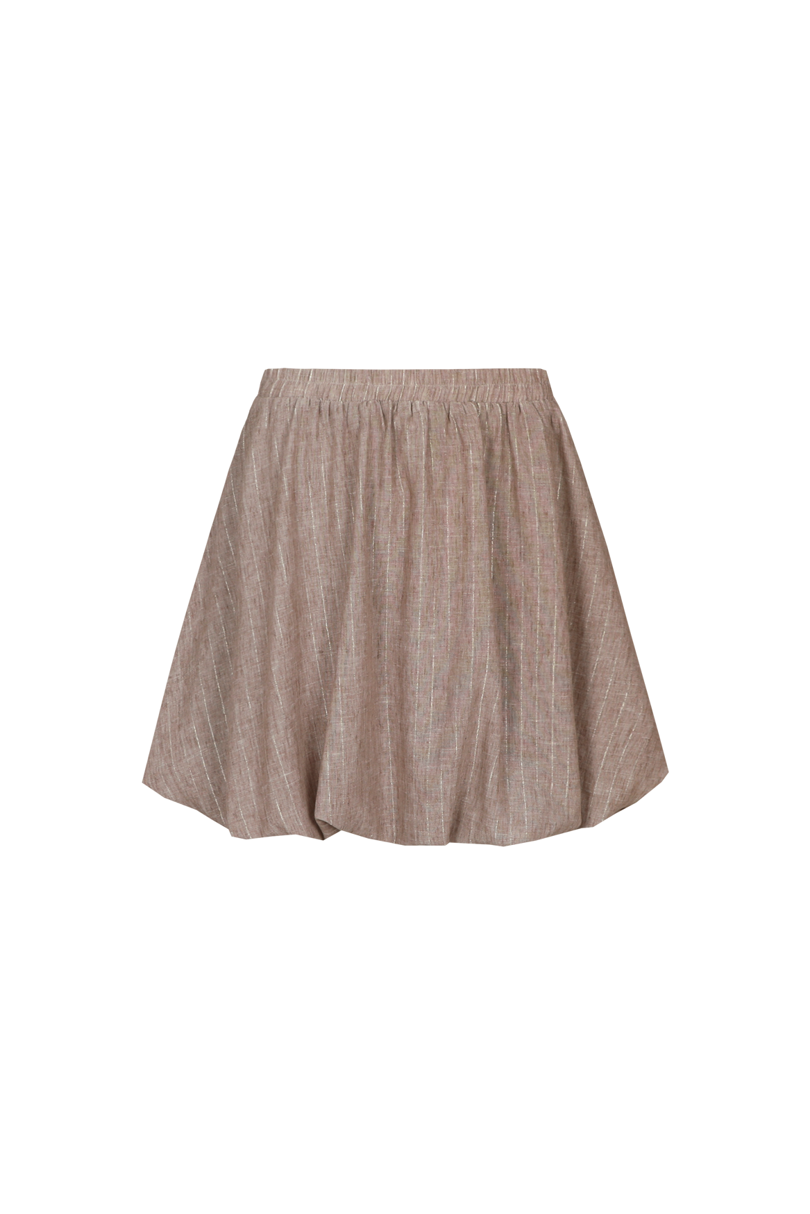 Fluresk rok beige met lurex pinstripe model Naime skirt walnut