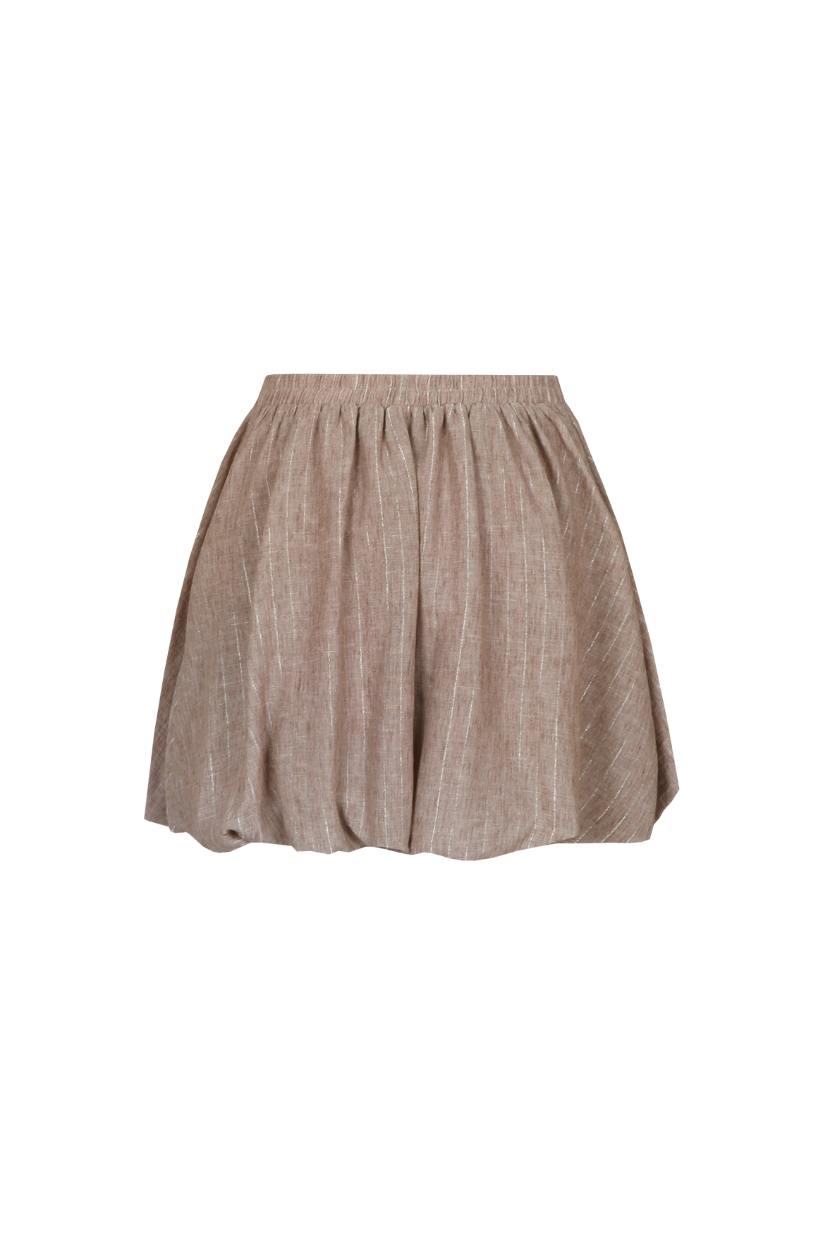 Fluresk rok beige met lurex pinstripe model Naime skirt walnut