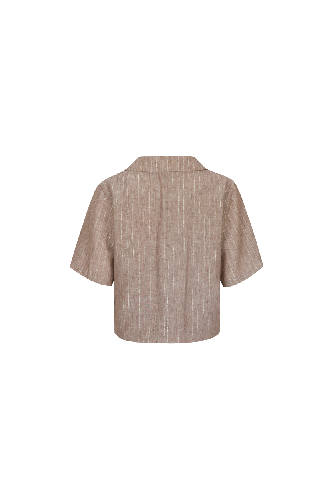 Fluresk blazer beige met lurex zand model Jodi walnut