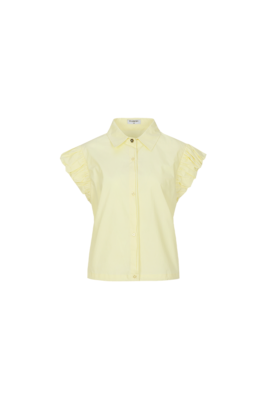 Fluresk gele blouse top model Jara Banana