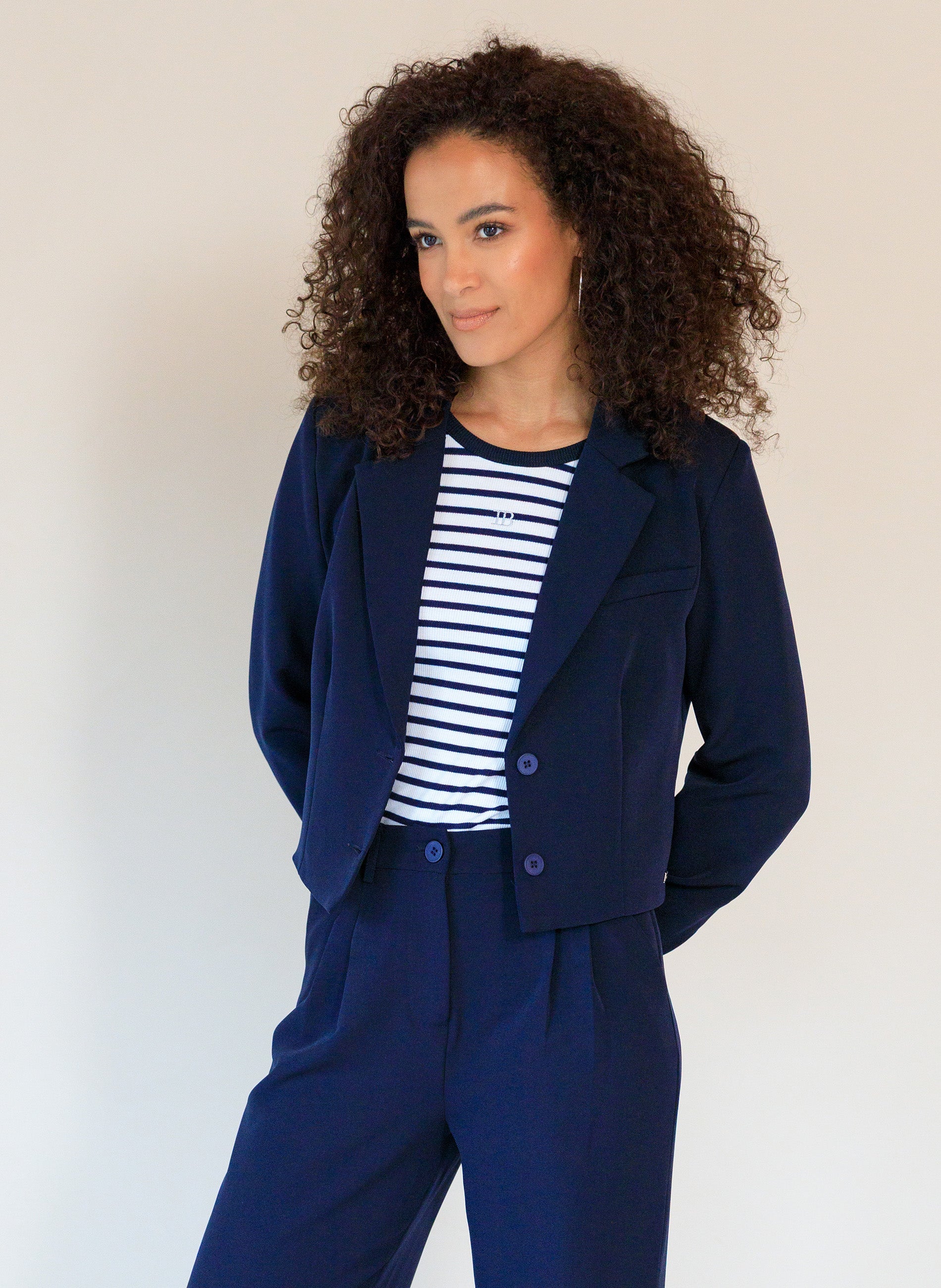 Ivy Beau blazer donker blauw Viona Night Blue