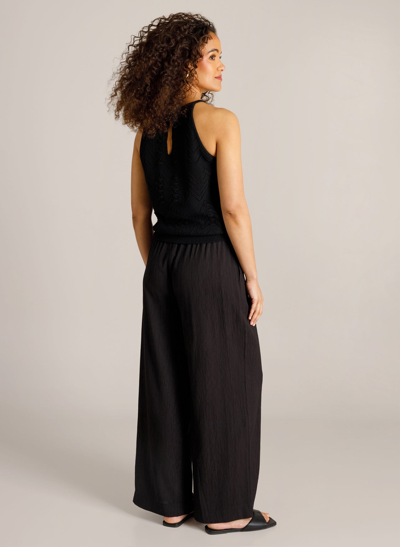 Ivy Beau top zwart gehaakt model Claire black
