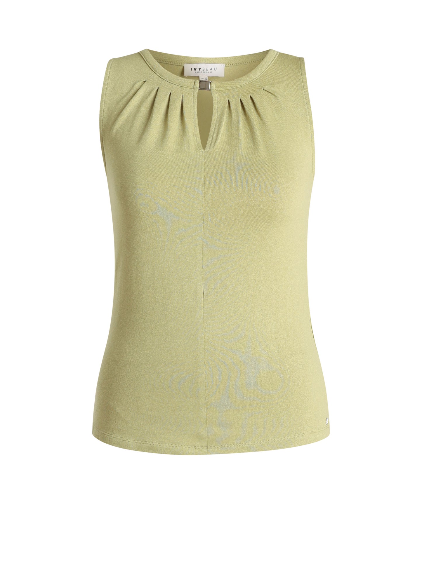Ivy Beau top groen model Christine pistachio