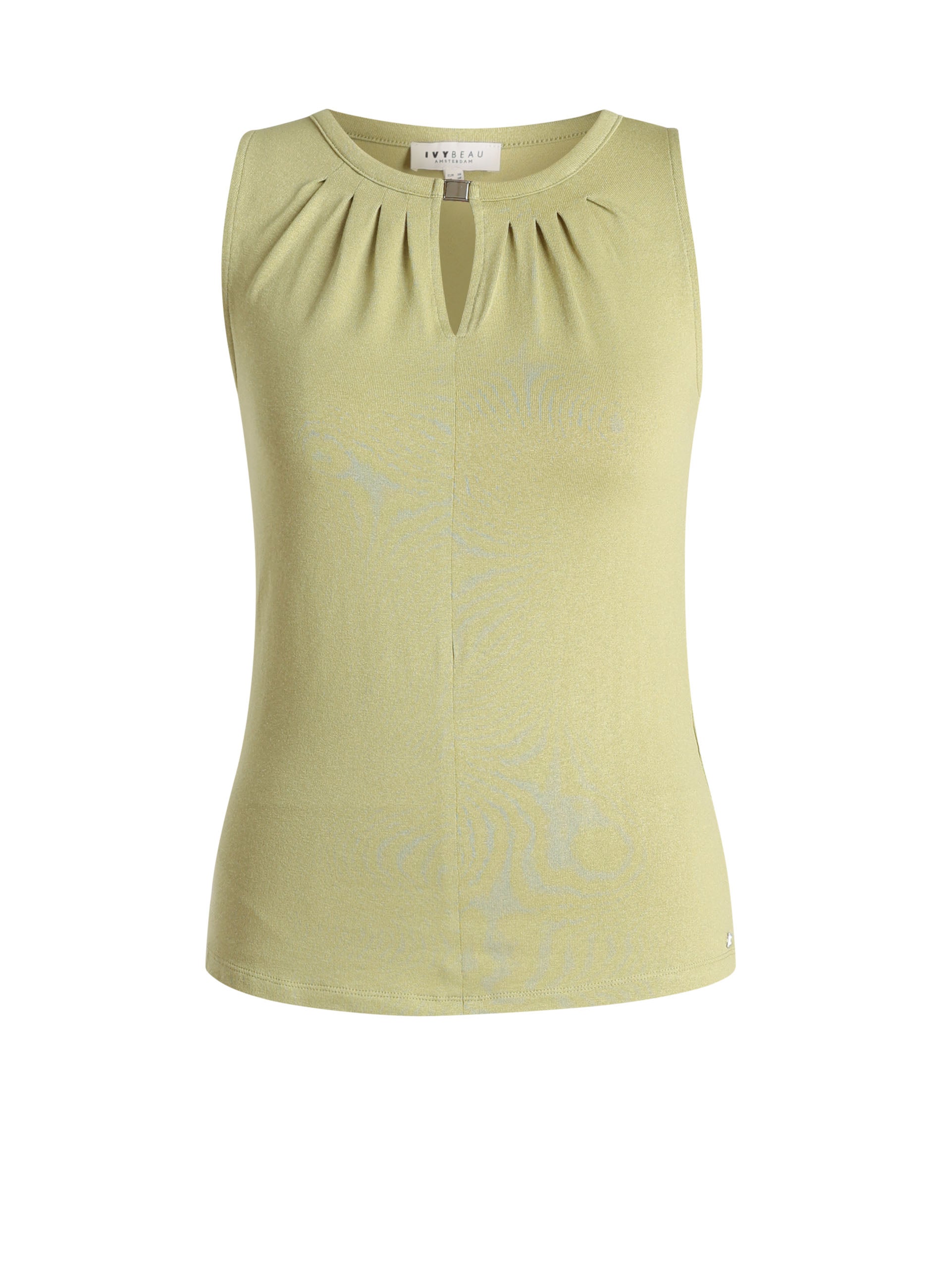 Ivy Beau top groen model Christine pistachio