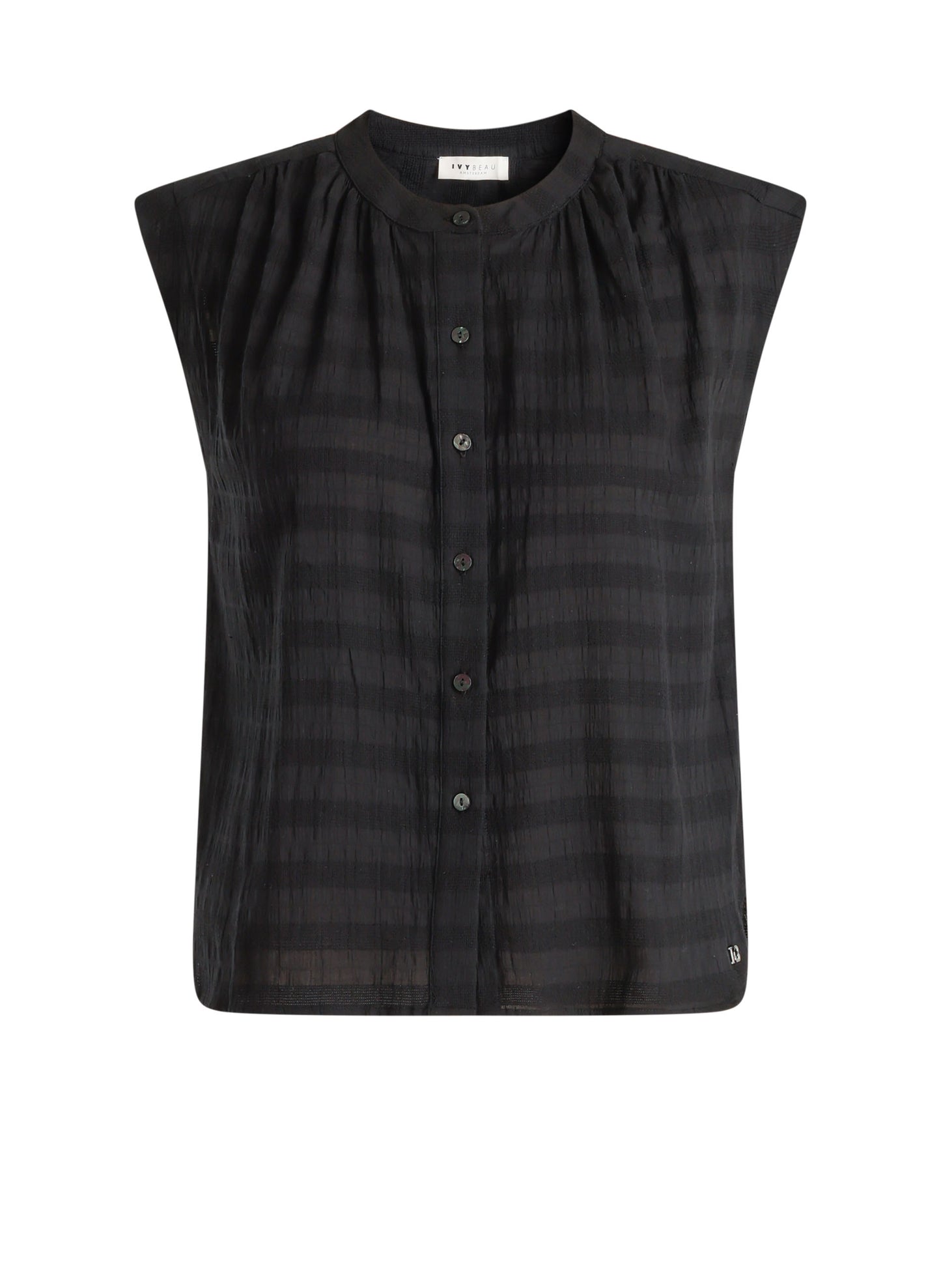Ivy beau top blouse zwart model Cheryl black