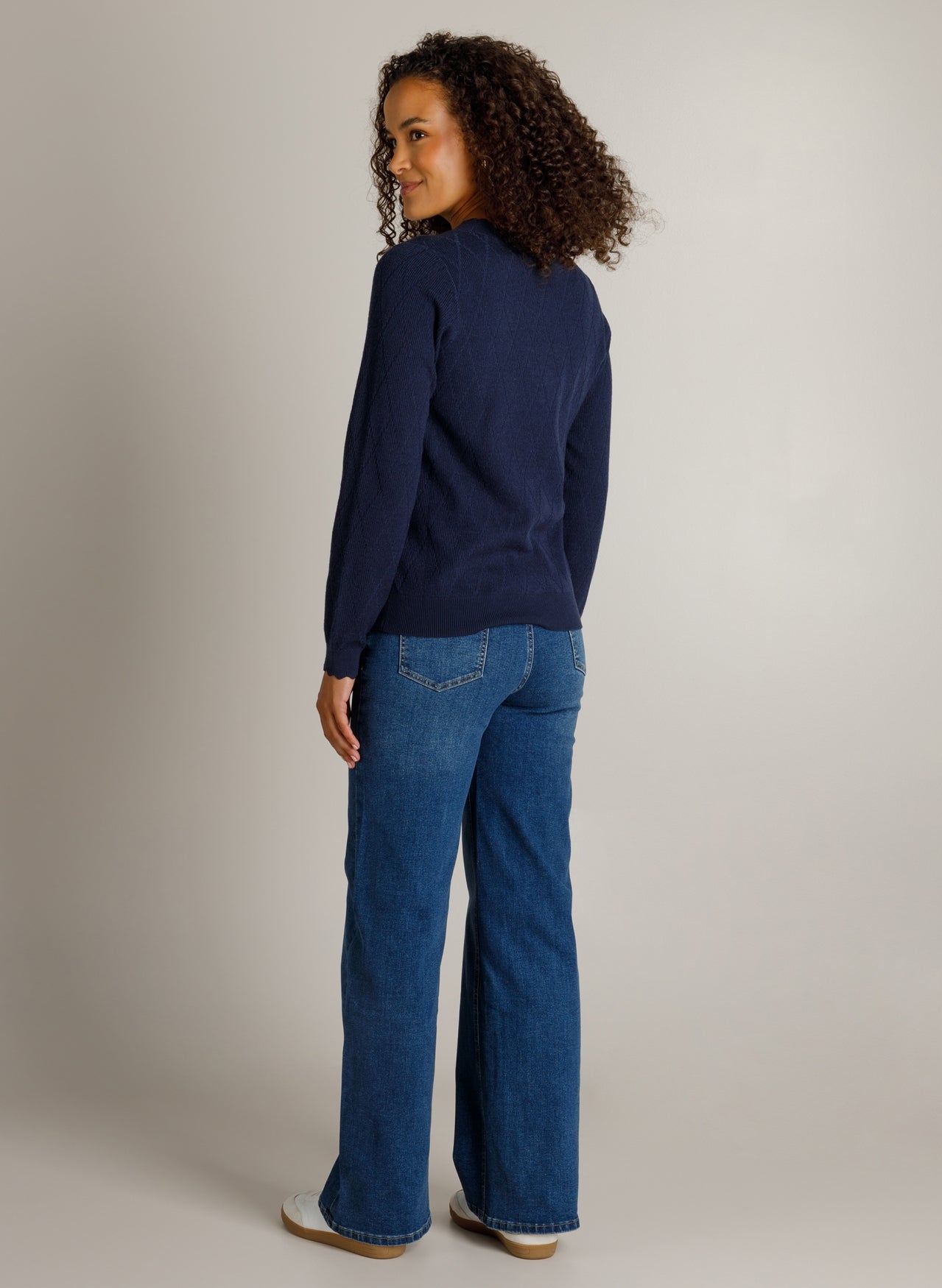Ivy Beau trui donker blauw model Hiba dark blue 4201155