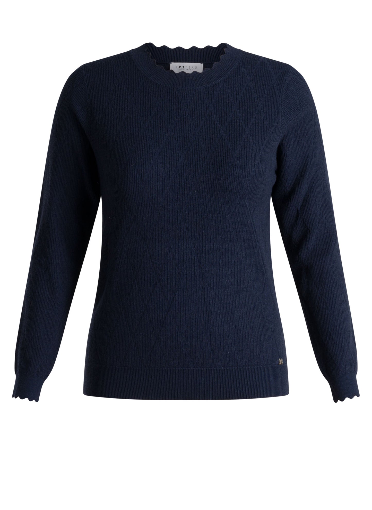 Ivy Beau trui donker blauw model Hiba dark blue 4201155